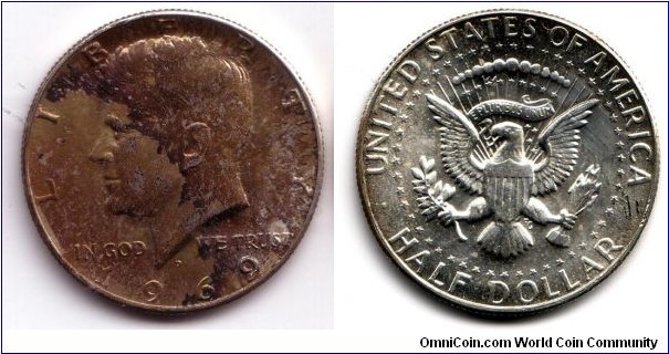 Half dollar tonned