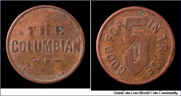 Portland, Oregon trade token (maybe Washington).