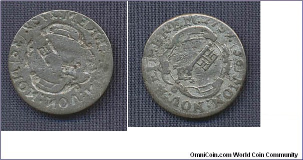 Bremen 1/36 Thaler silver , full brockage 