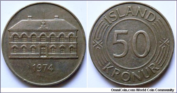 50 kronur.
1974