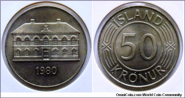 50 kronur.
1980