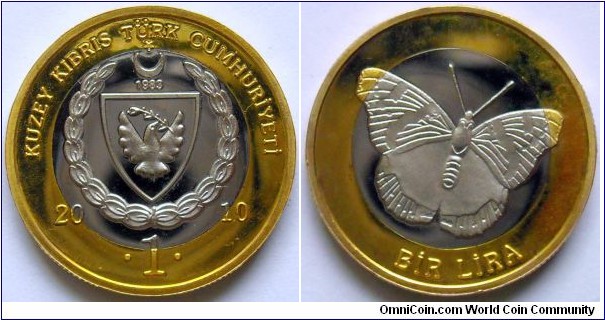 1 lira.
2010, Turkish Republic of Nothern Cyprus.