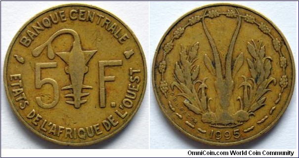 5 francs.
1995