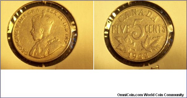 KING GEORGE V 5 CENTS #KM29