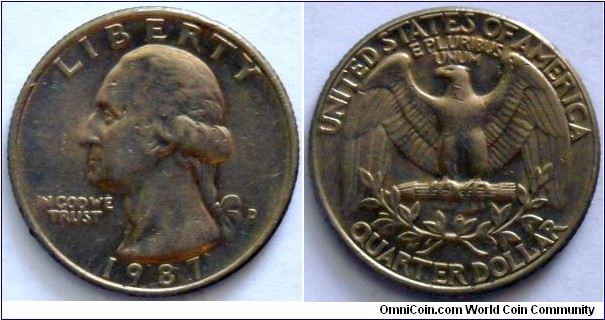 quarter dollar.
1987 (D) Denver