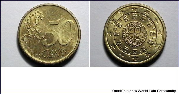 Portugal 2003 50 Cents Euro KM# 745 