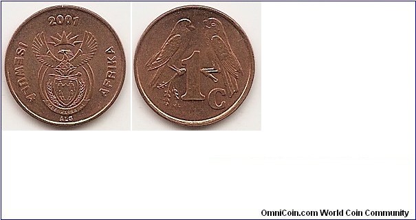 1 Cent
KM#221
1.5000 g., Copper Plated Steel, 15 mm. Obv: Crowned arms Obv. Designer: A.L. Sutherland Rev: Value divides sparrows Rev. Designer: W. Lumley Edge: Plain