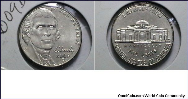 U.S. 2009-D 5 Cents 