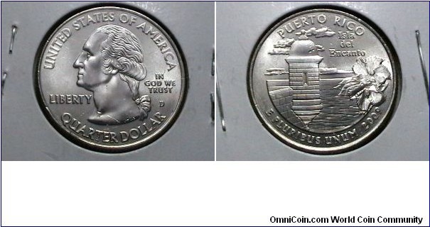 U.S. 2009-D 25 cents Puerto Rico 