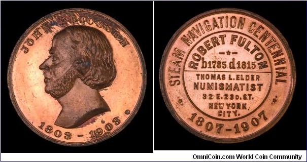 Thomas L. Elder store card. Copper