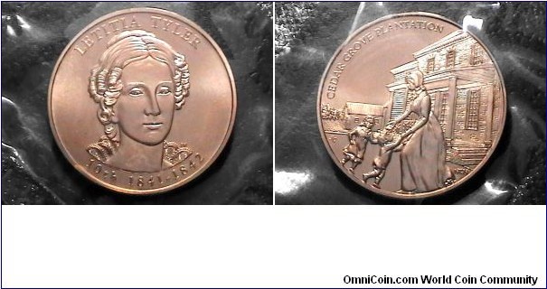 Spouse Medal 2009 10th 1841-1842 Letitia Tyler 