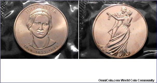Spouse Medal 2009 10th 1844-1845 Julia Tyler 