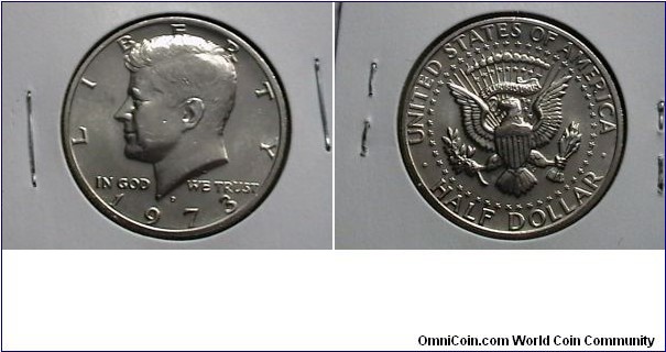 U.S. 1973-D Kennedy Half KM# 202b 