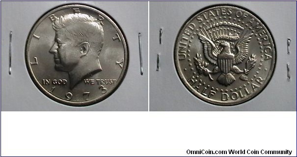 U.S. 1973-P Kennedy Half KM# 202b 