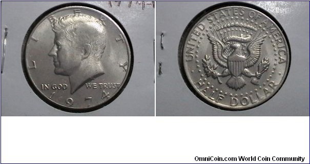 U.S. 1974-P Kennedy Half KM# 202b 