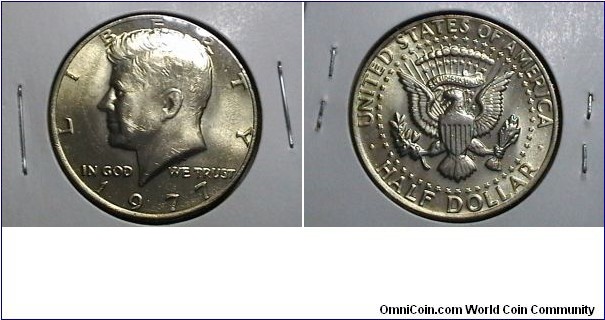 U.S. 1977-P 50 Cents Kennedy Half KM# A202a