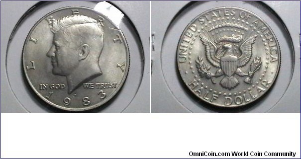 U.S. 1983-P 50 Cents Kennedy Half KM# A202a 