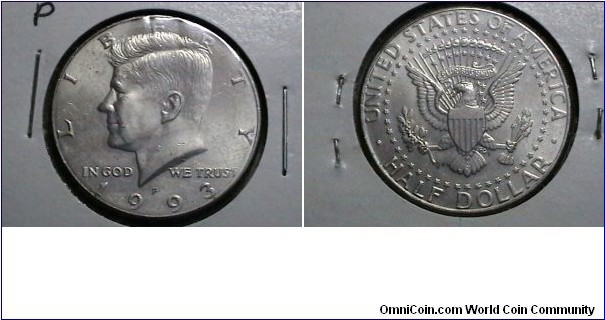 U.S. 1993-P 50 Cents Kennedy Half KM# A202a 