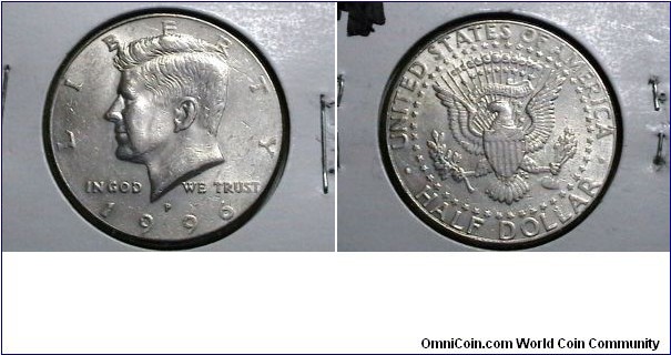 U.S. 1996-P 50 Cents Kennedy Half KM# A202a 