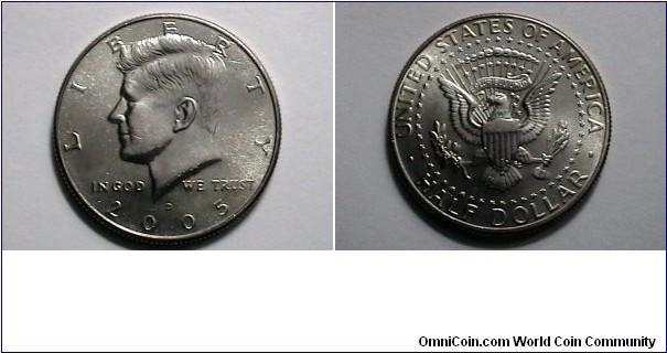 U.S 2005-D 50 Cents Kennedy Half KM#  A202a 