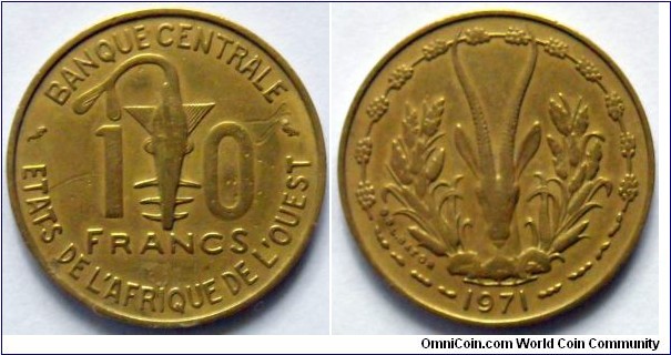 10 francs.
1971