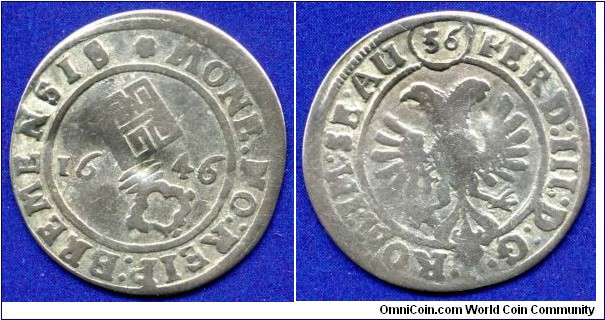 1/36 Thaler (2 grote).
Free Imperial City Bremen.
Ferdinand III (1637-1657) Emperor of Holy Roman Empire.


Ag.
