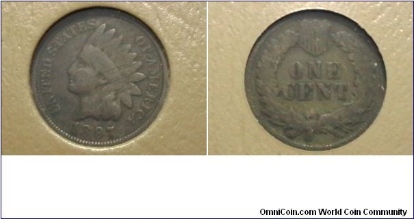 U.S. 1897 1 Indian Head Cent KM# 90a 