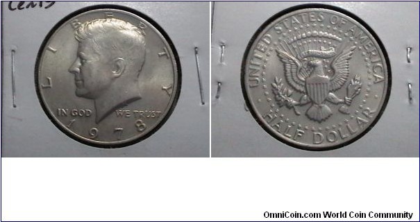 U.S. 1978-P 50 Cents Kennedy Half KM# A202a 