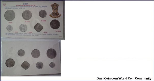 India Coin Set.