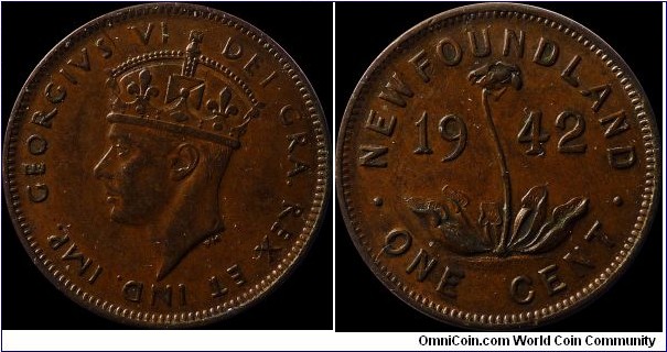 Newfoundland 1 Cent 1942