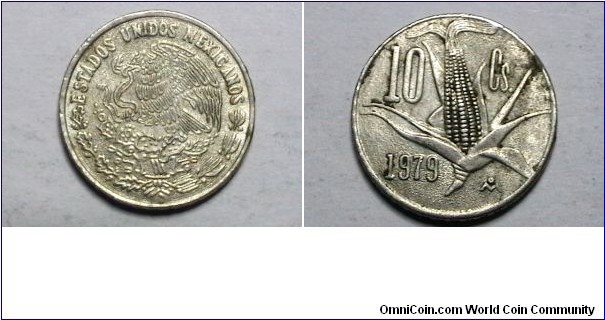 Mexico 1979-M 10 Centavos KM# 434.2