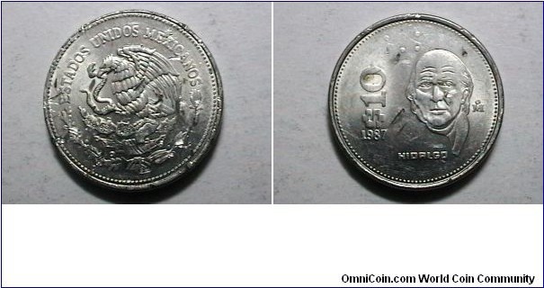 Mexico 1987-M 10 Pesos KM# 512 