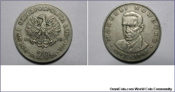 Poland 1976-MW 20 Zlotych KM Y#69 Thanks Henry12