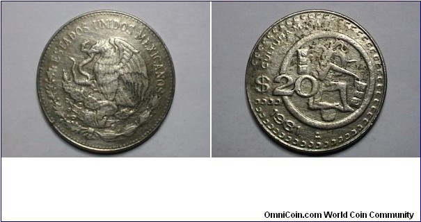 Mexico 1981-M 20 Pesos KM# 486 