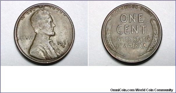 U.S. 1929-S 1 Cent KM# 132