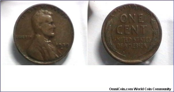 U.S. 1939-D 1 Cent KM# 132 
