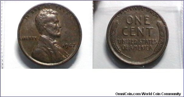 U.S. 1942-P 1 Cent KM# 132 