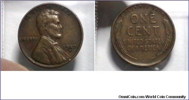 U.S. 1942-S 1 Cent KM# 132 