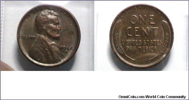 U.S. 1944-S 1 Cent KM# A132 