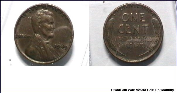 U.S. 1949-P 1 Cent KM# A132 