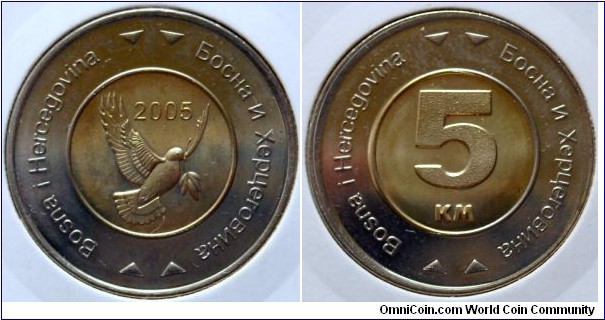 5 konvertable marka.
2005, Bosnia and Herzegovina