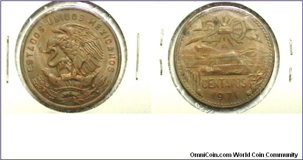 Mexico 1971-M 20 Centavos  Km# 441 