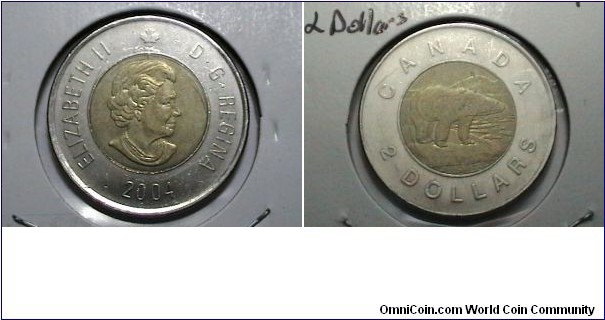 Canadian 2004 2 dollar  KP# 496 