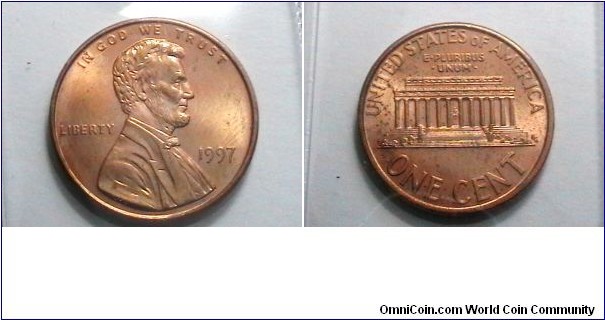 U.S. 1997-P 1 Cent KM# 201b 