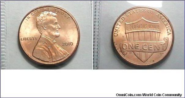 U.S. 2010-P 1 Cent Shield  
