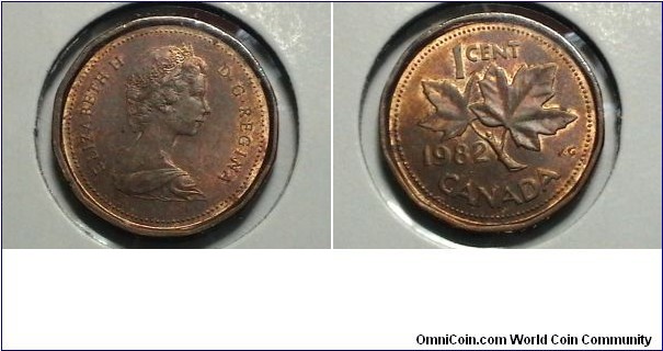 Canada 1982 1 cent KM# 132 