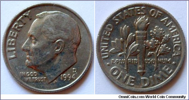 one dime.
1994 (D)