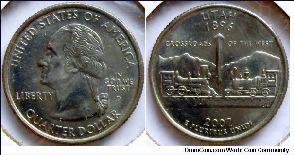 U.S. quarter (D)
2007, Utah.
Thanks Johnny1328