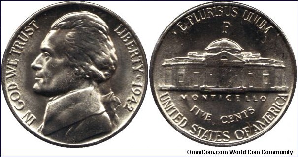 1942-P Silver Nickel