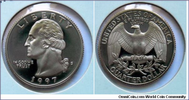 U.S. quarter.
1997, Proof